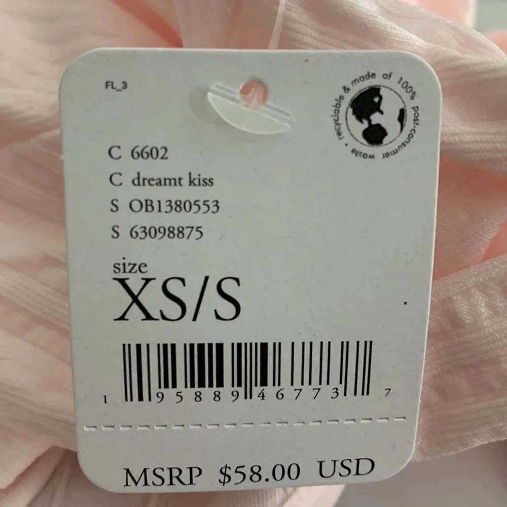 NWOT Free People Seams to me pink Long Sleeve Bodysuit - Picture 11 of 11